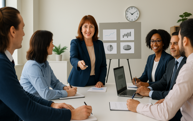Group around the table